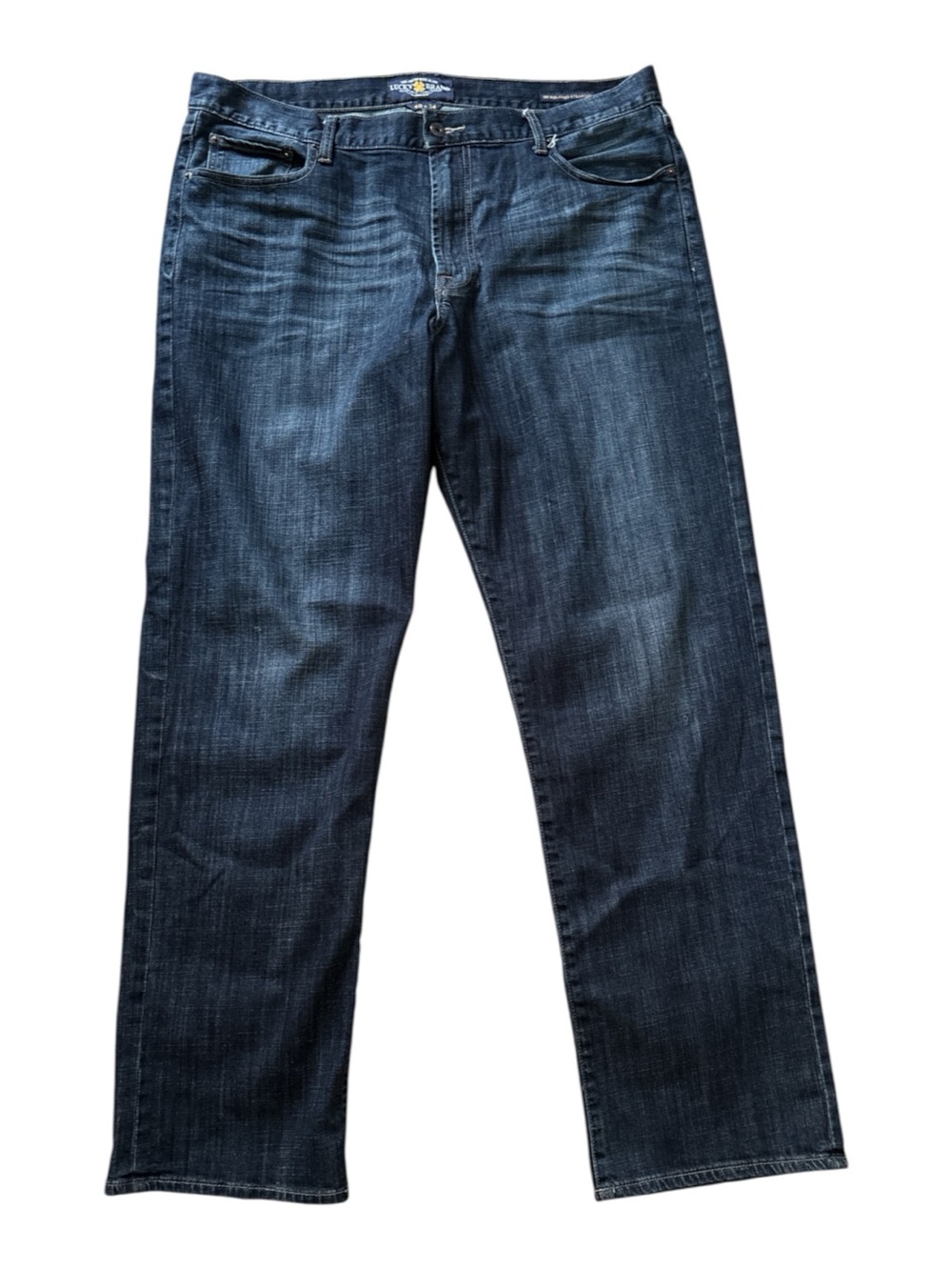 Lucky Brand Men’s 181 Relaxed Straight Dark Blue Jeans
